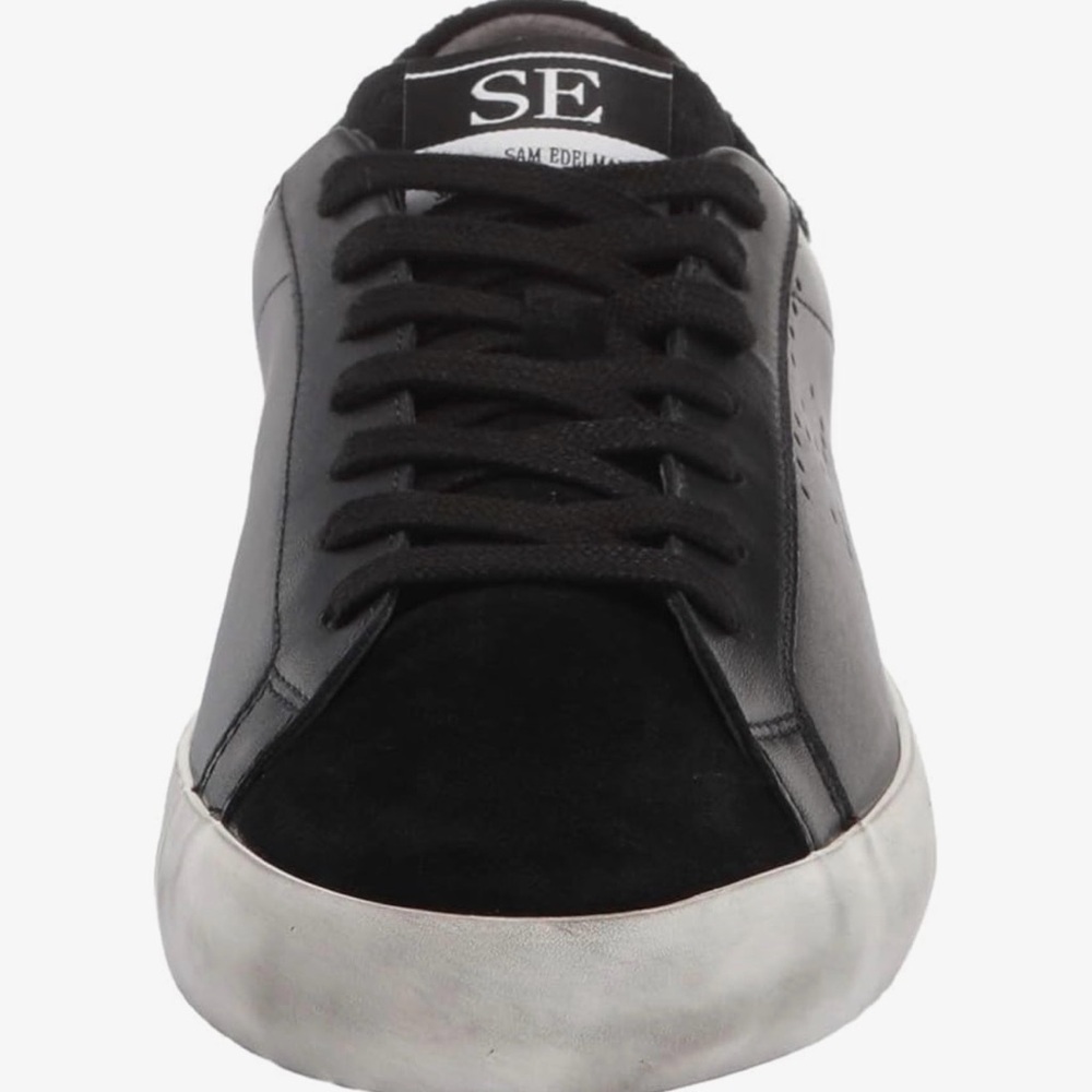 Sam Edelman Aubrie Black and White Sneakers - Picture 2 of 7